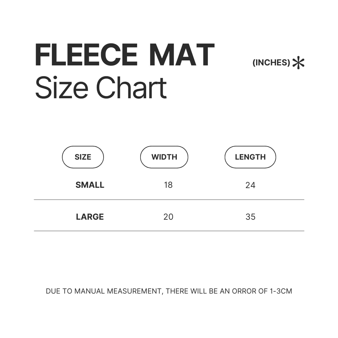 Fleece Mat Size Chart - Honkai Impact 3rd Store