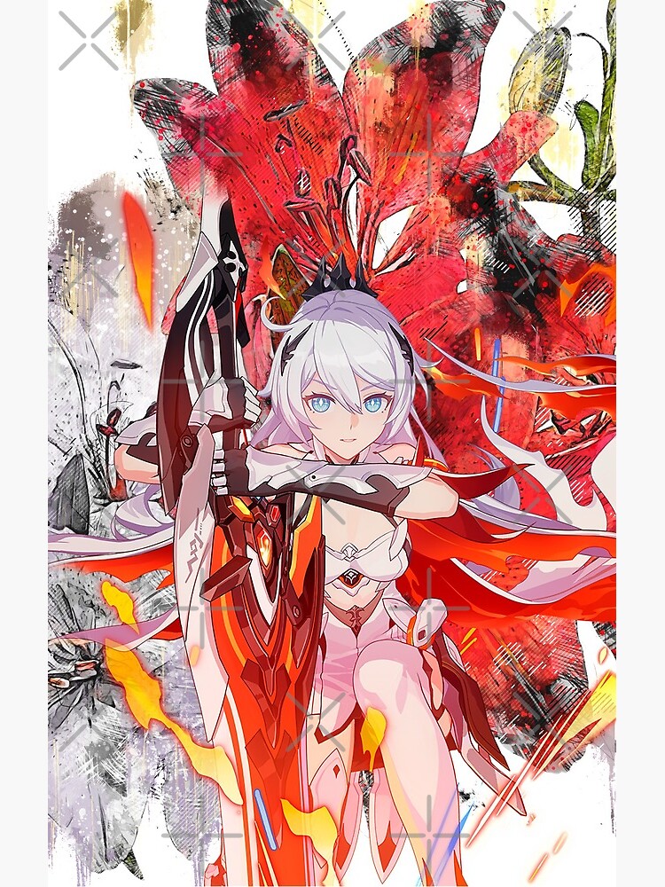 Kiana Kaslana Herrscher Of Flamescion Honkai Impact 3rd Shower Curtain - Image 2