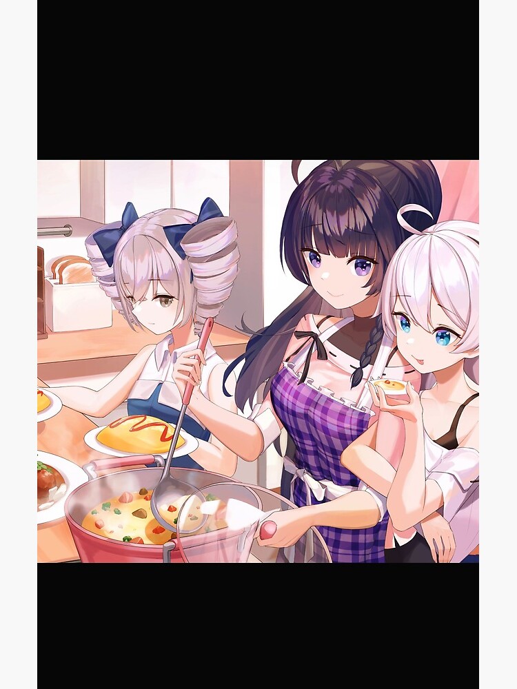 Cooking Waifu Honkai Impact 3rd Shower Curtain - Image 2
