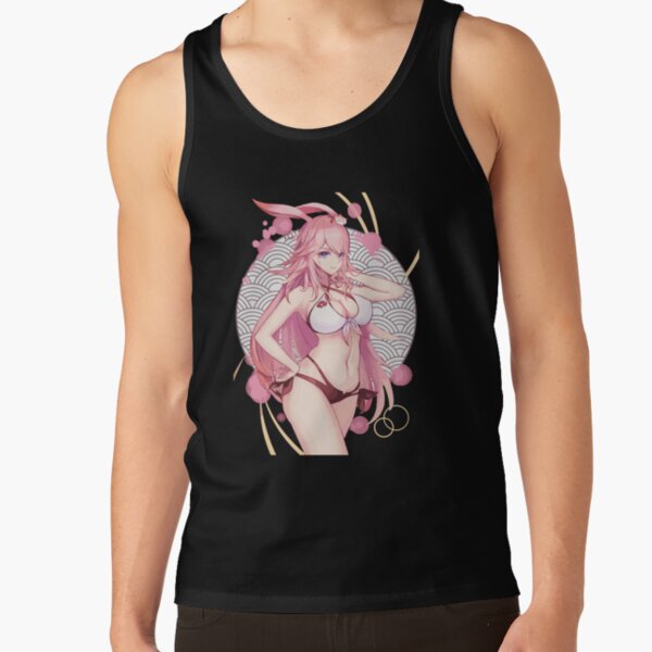 Honkai Impact Sexy Yae Sakura Tank Top - Image 3