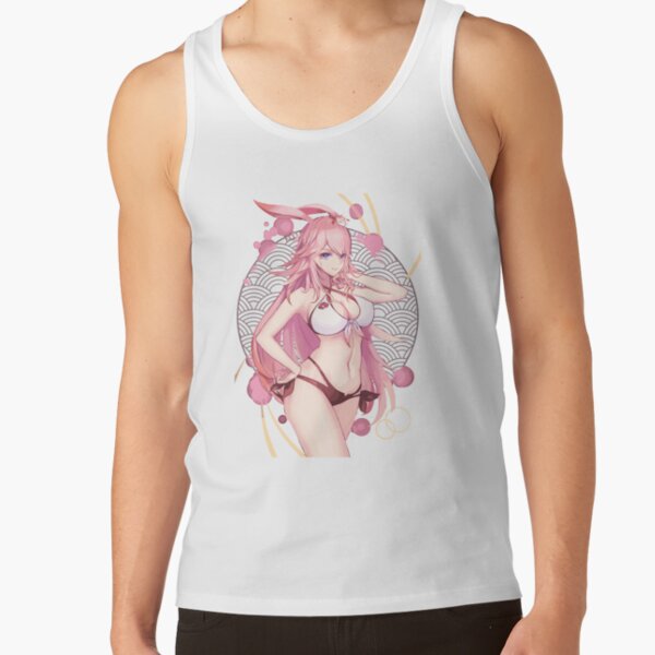 Honkai Impact Sexy Yae Sakura Tank Top - Image 2