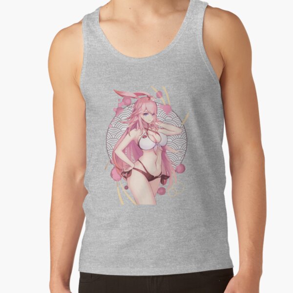Honkai Impact Sexy Yae Sakura Tank Top - Image 4