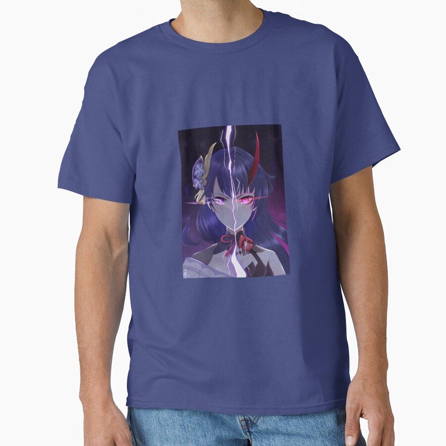 Raiden's Halved Honkai Impact 3rd T-shirt - Image 4