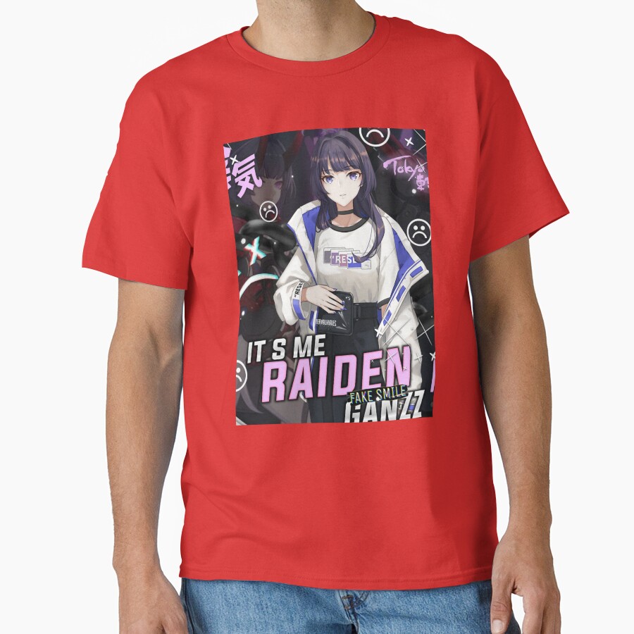 Aesthetic Raiden Mei Honkai Impact 3rd T-shirt - Image 5