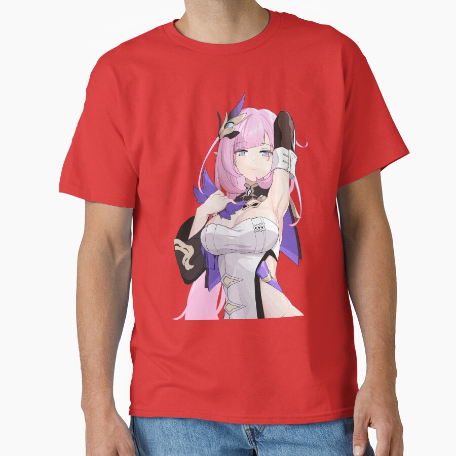 Honkai Impact Elysia Miss Pink Elf T-shirt - Image 5