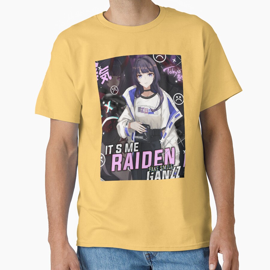 Aesthetic Raiden Mei Honkai Impact 3rd T-shirt - Image 6