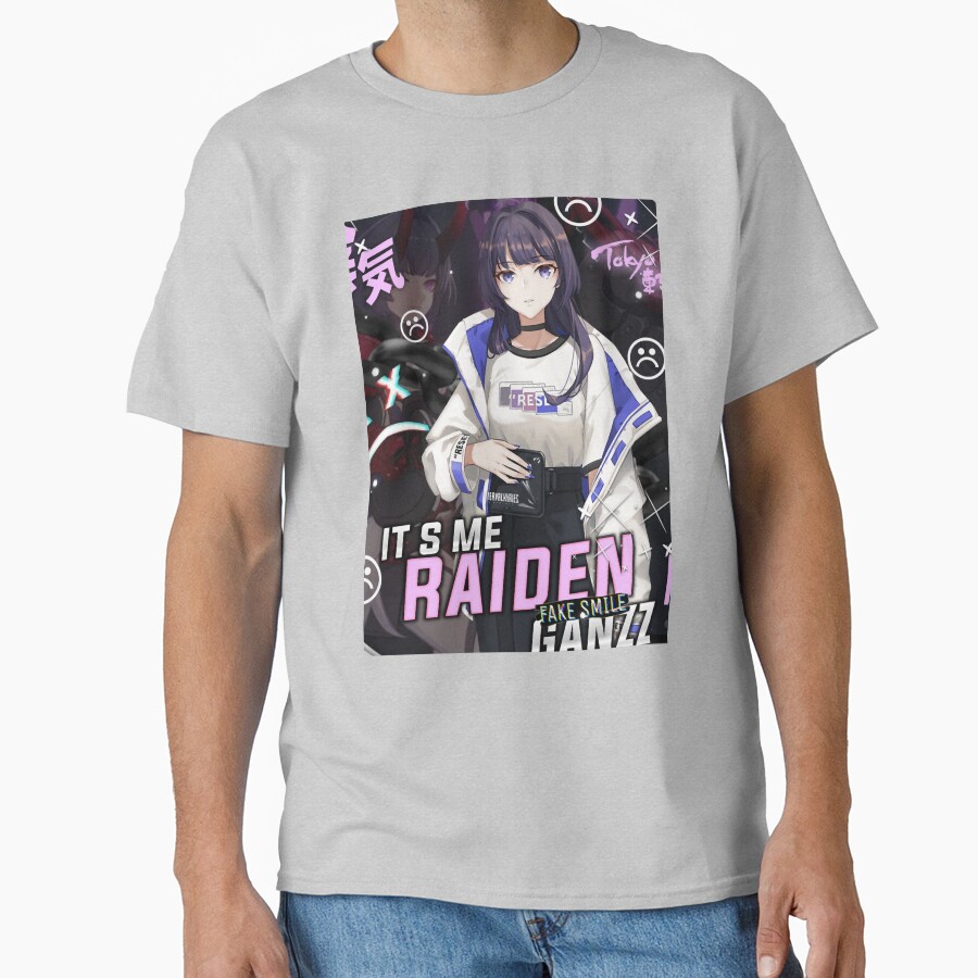 Aesthetic Raiden Mei Honkai Impact 3rd T-shirt - Image 3