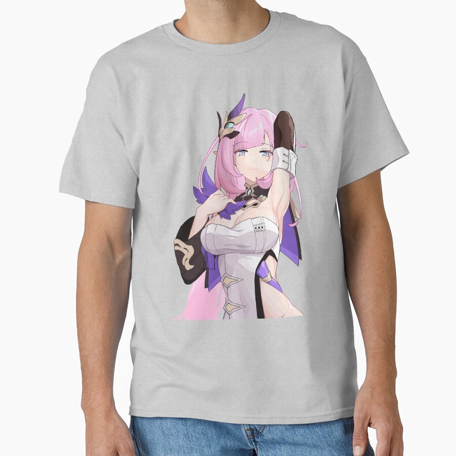 Honkai Impact Elysia Miss Pink Elf T-shirt - Image 3