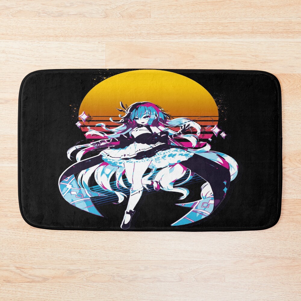 Sirin 80s Retro Honkai Impact 3rd Bath Mat