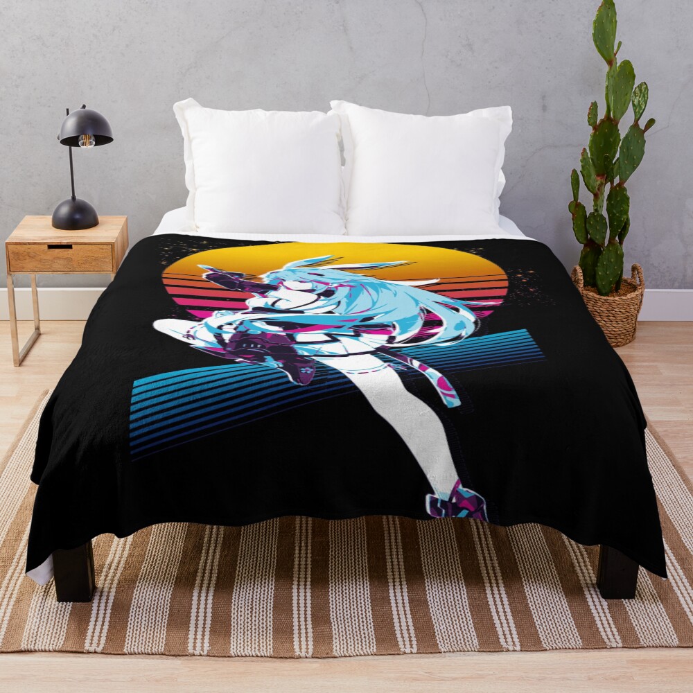 Theresa Apocalypse 80s Retro Honkai Impact 3rd Throw Blanket