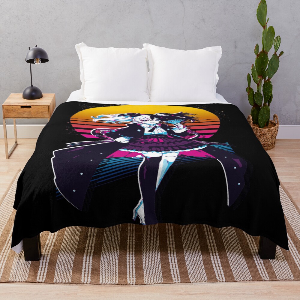 Fran 80s Retro Honkai Impact 3rd Throw Blanket