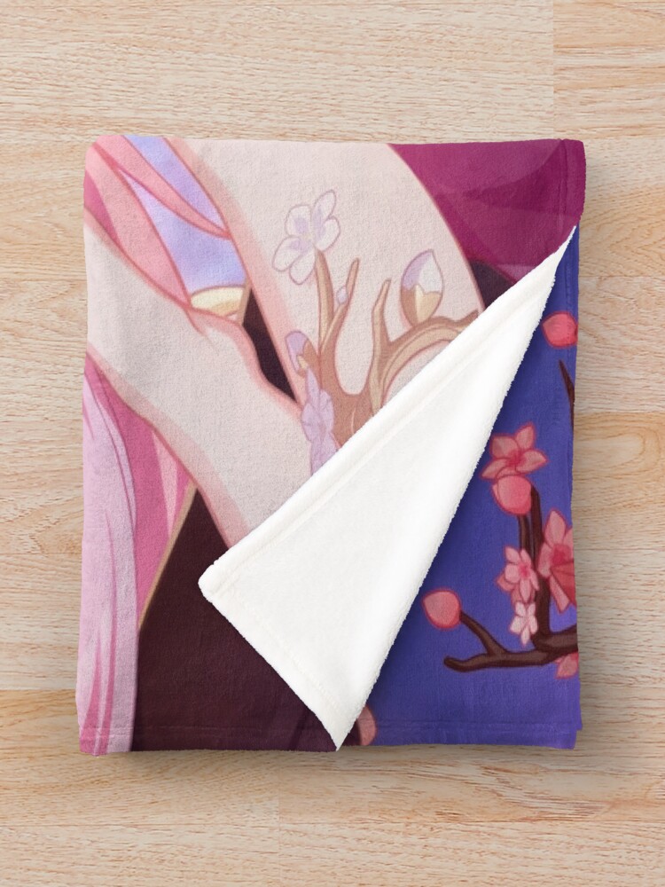 Elysia Bustling Holiday Symphony Honkai Impact 3rd Throw Blanket - Image 2