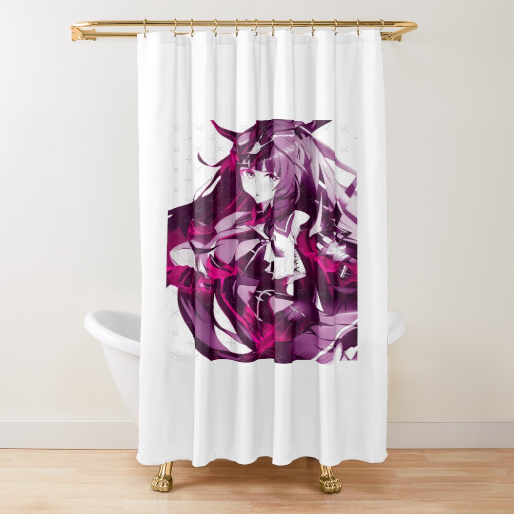 Dark Neon Lightning Raiden Mei Honkai Impact 3rd Shower Curtain