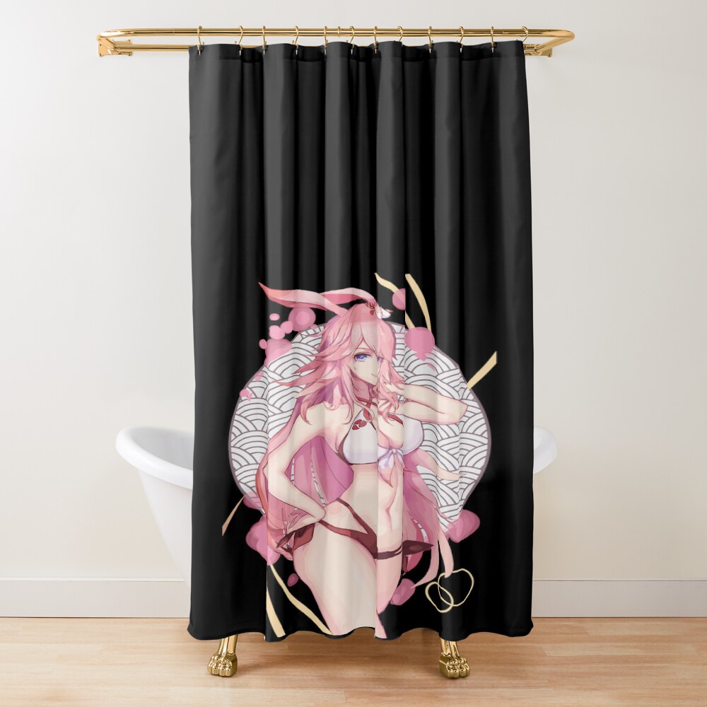 Honkai Impact Summer Dream Yae Sakura Shower Curtain