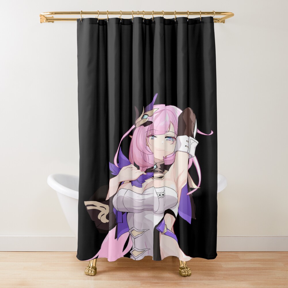 Honkai Impact Miss Pink Elf Shower Curtain