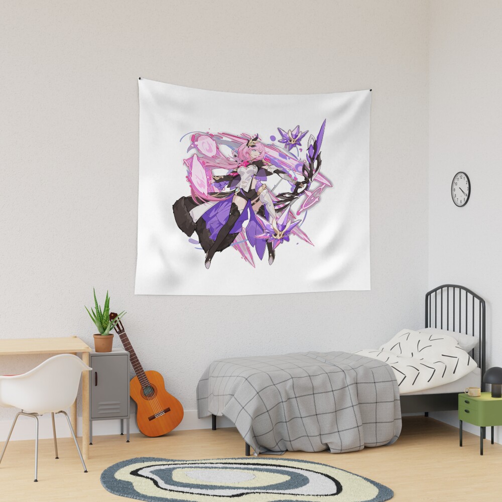Honkai Impact Elysia Miss Pink Elf Tapestry