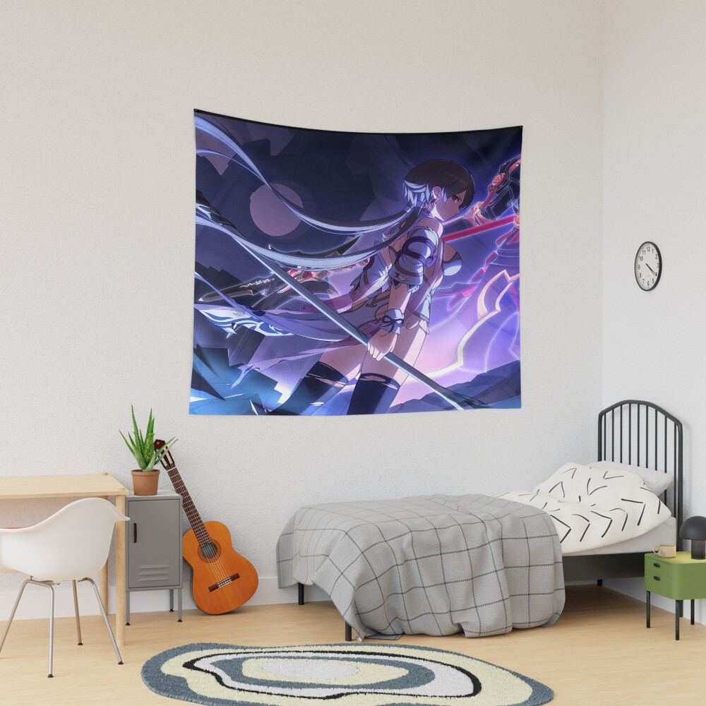 Raiden Mei Battle Honkai Impact 3rd Tapestry