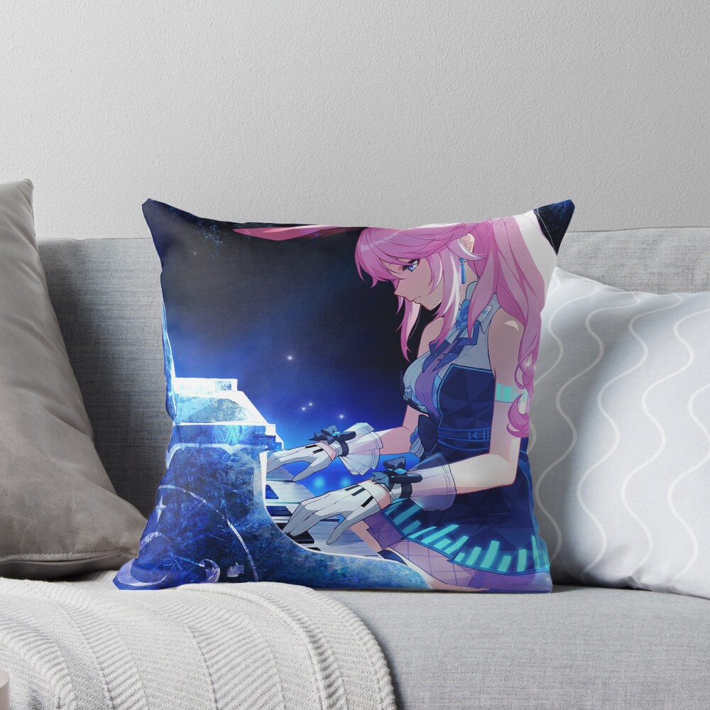 Yae Sakura Idol Piano Honkai Impact 3rd Throw Pillow
