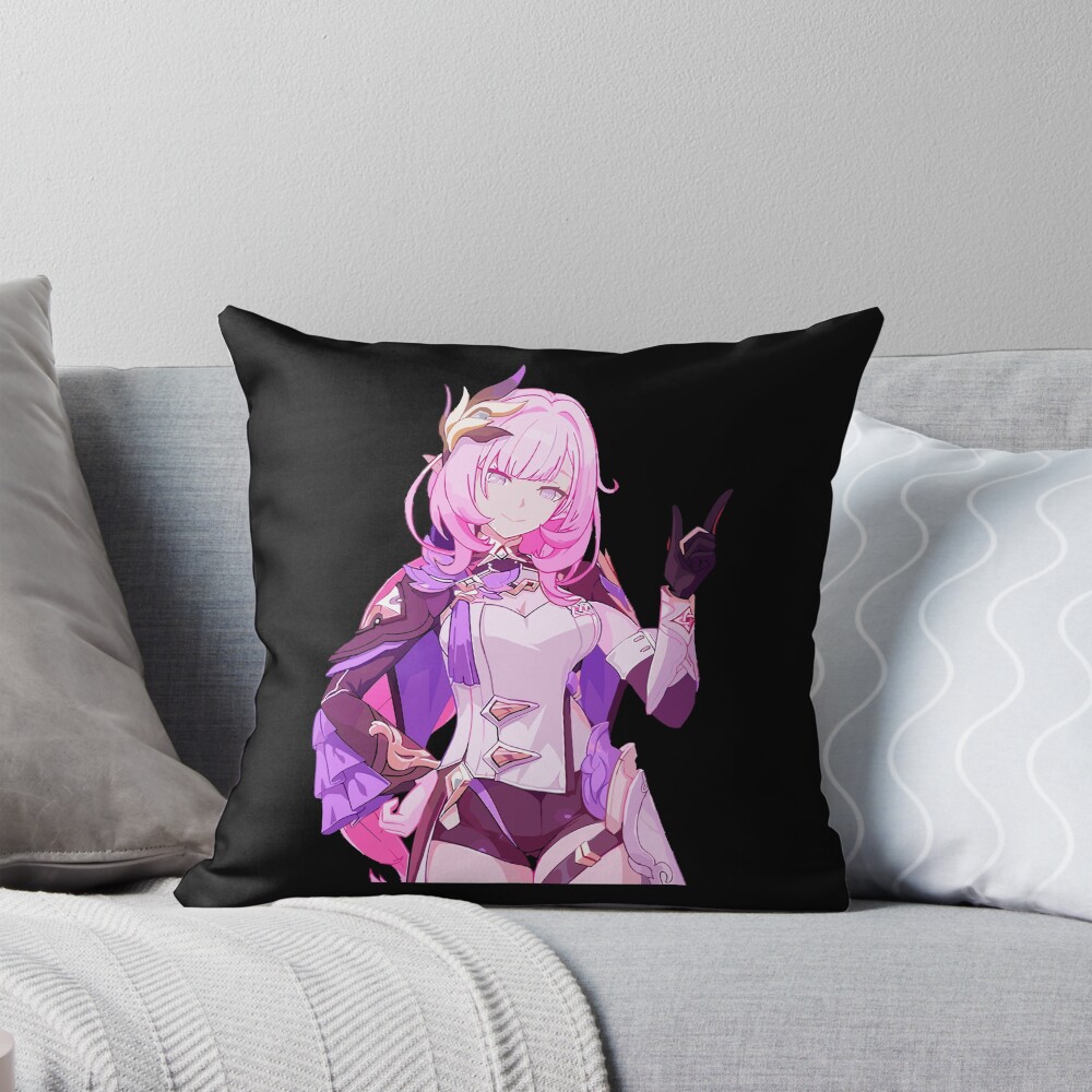 Honkai Impact Beauty Miss Pink Elf Throw Pillow