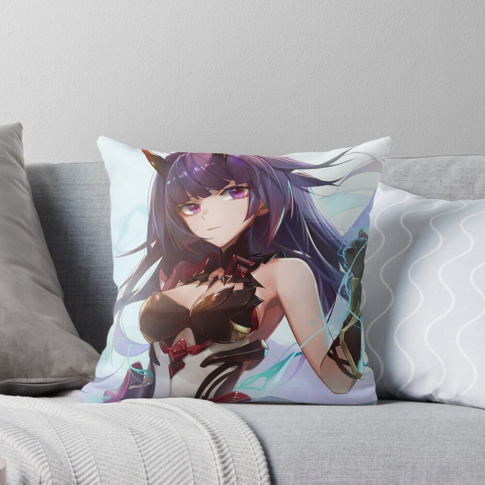 Raiden Mei Strong Honkai Impact 3rd Throw Pillow