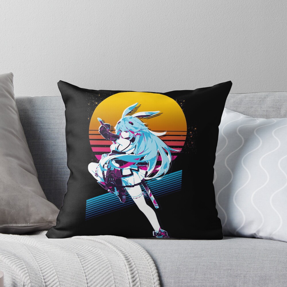 Theresa Apocalypse 80s Retro Honkai Impact 3rd Throw Pillow